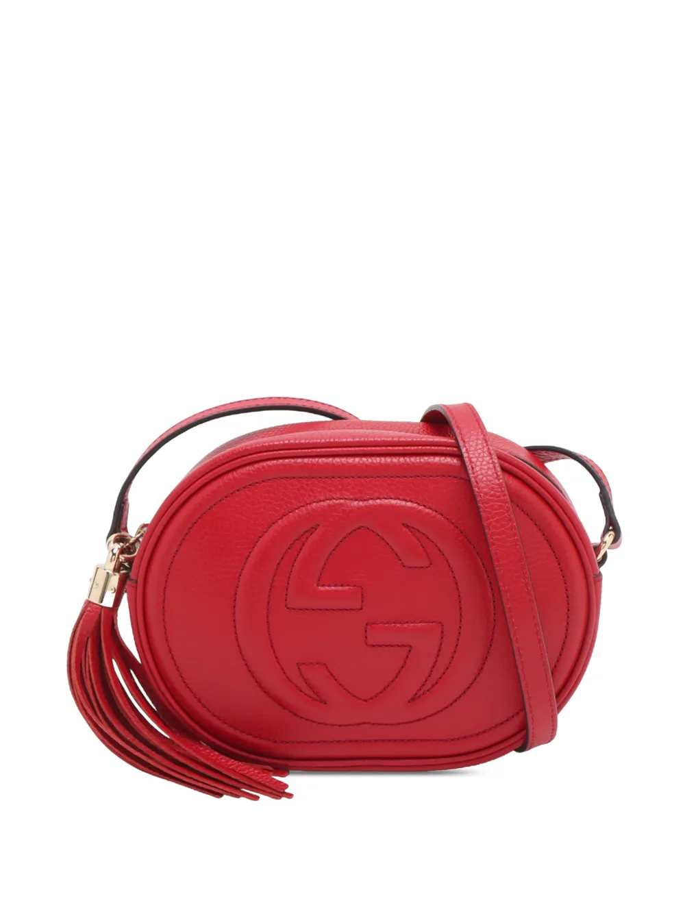 Gucci Pre-Owned 2000-2015 Calfskin Soho crossbody bag - Red