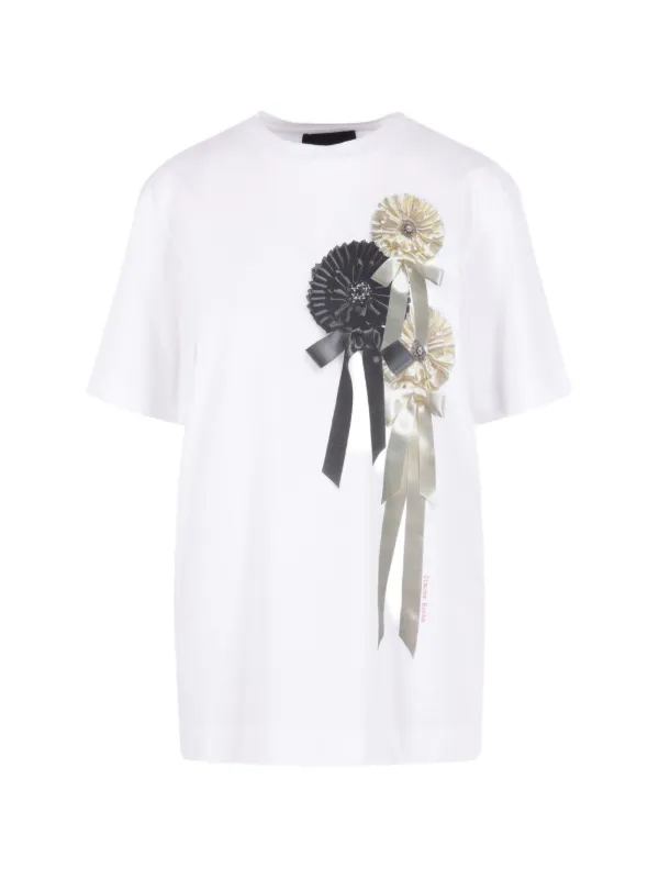 Simone Rocha Rosette-print T-shirt in White