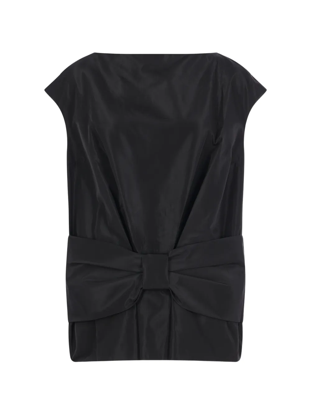 Simone Rocha bow-detail peplum top - Nero