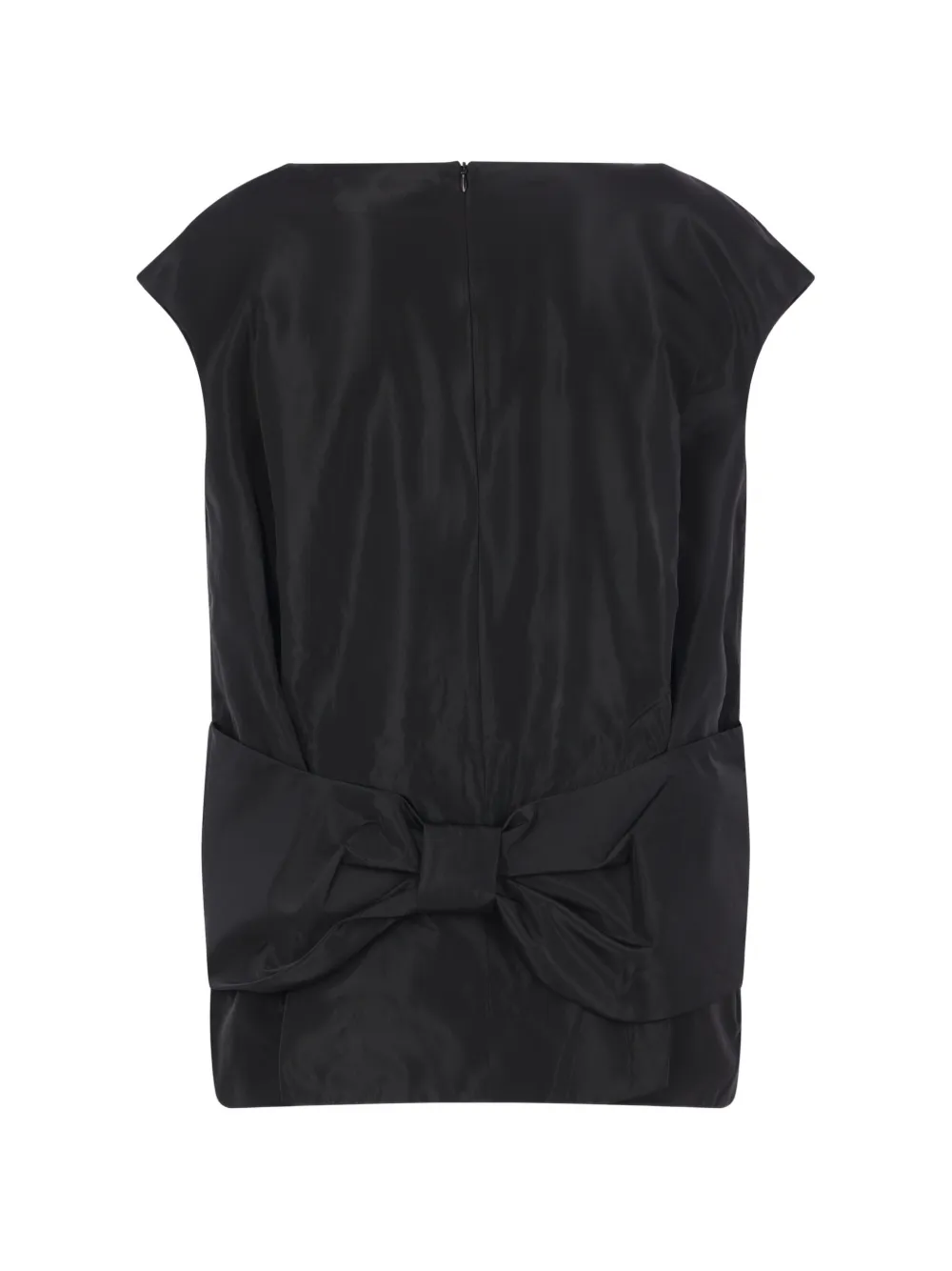Simone Rocha Peplum top met strikdetail Zwart