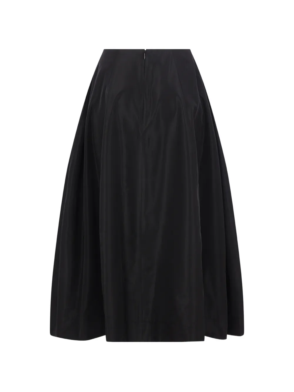 Simone Rocha Taffeta cirkel midi-rok Zwart