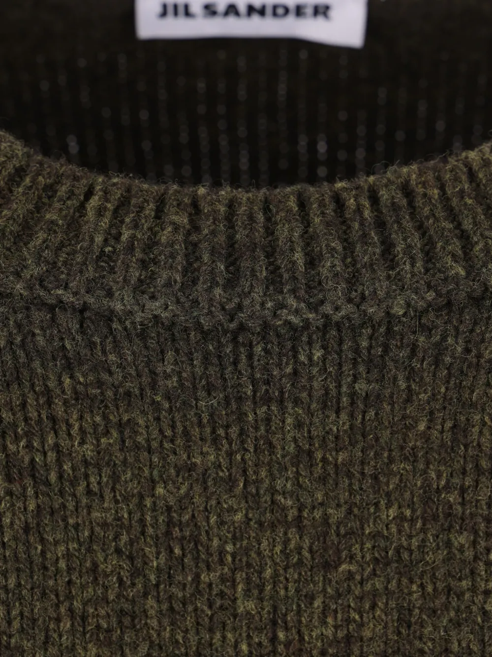Jil Sander Wollen trui met ronde hals Groen