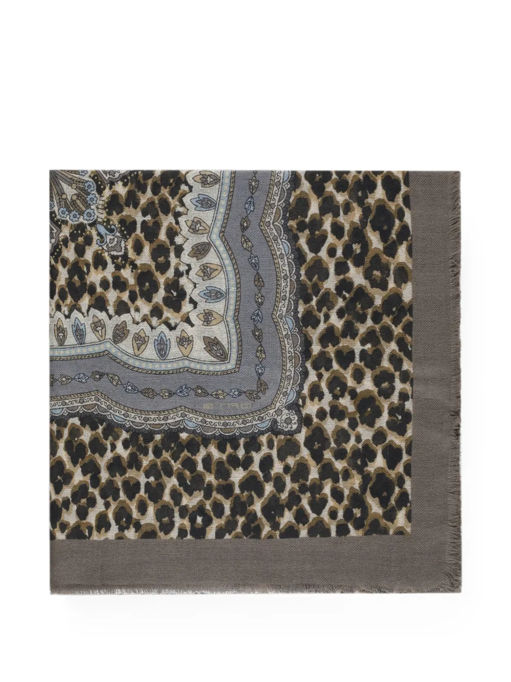 ETRO Paisley animal-print scarf - Toni neutri