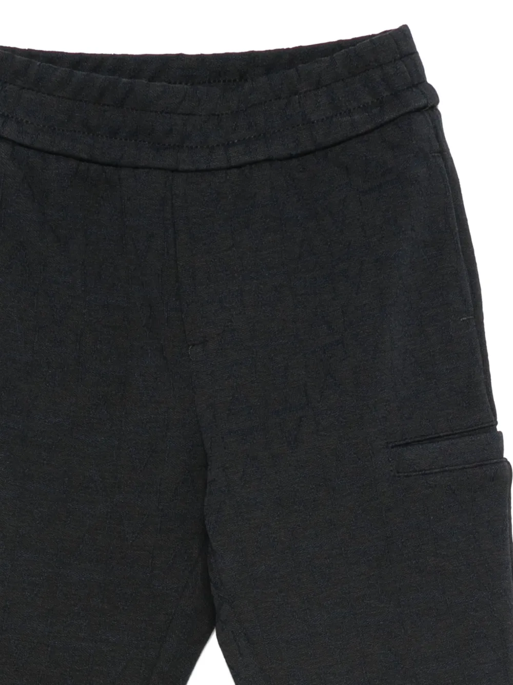 Emporio Armani Kids Trainingspak met logo-patroon en rits Blauw