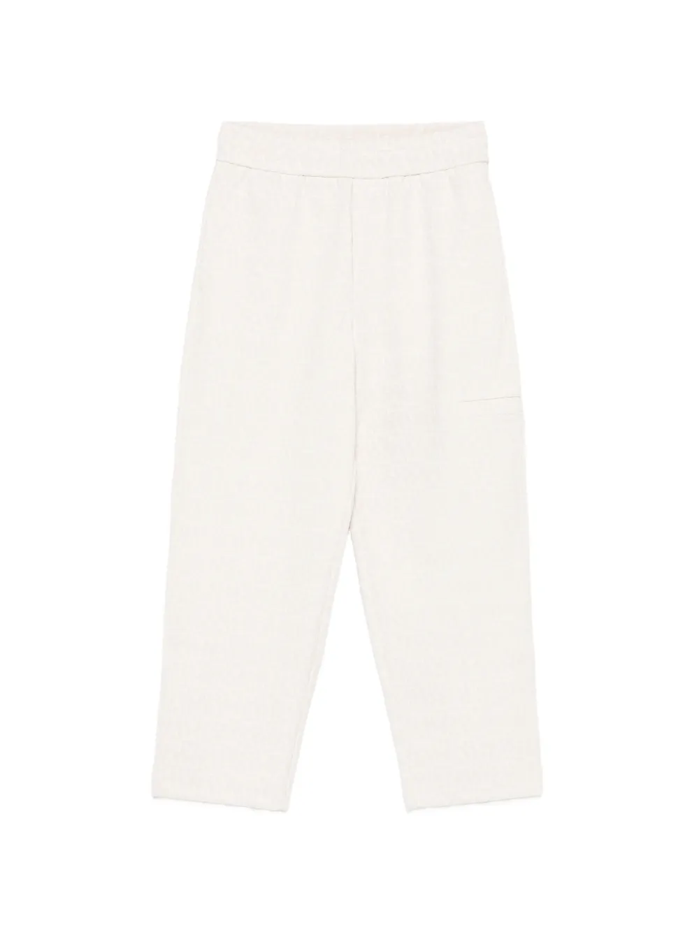 Emporio Armani Kids logo-pattern trousers - Toni neutri