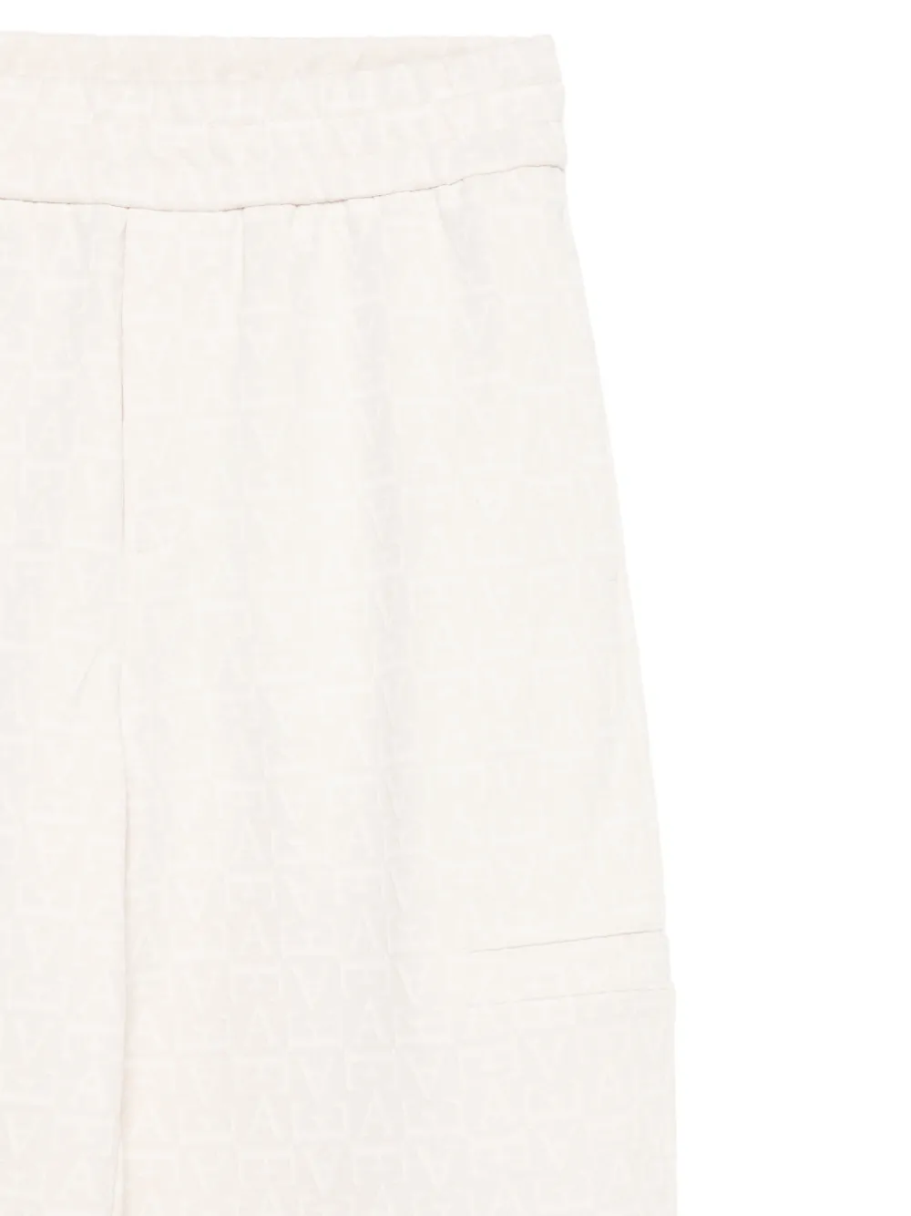 Emporio Armani Kids Broek met logopatroon Beige