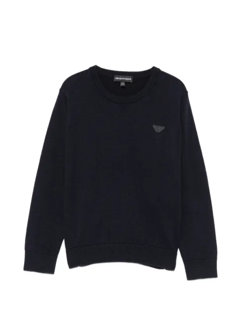 Emporio Armani Kids logo-patch sweater