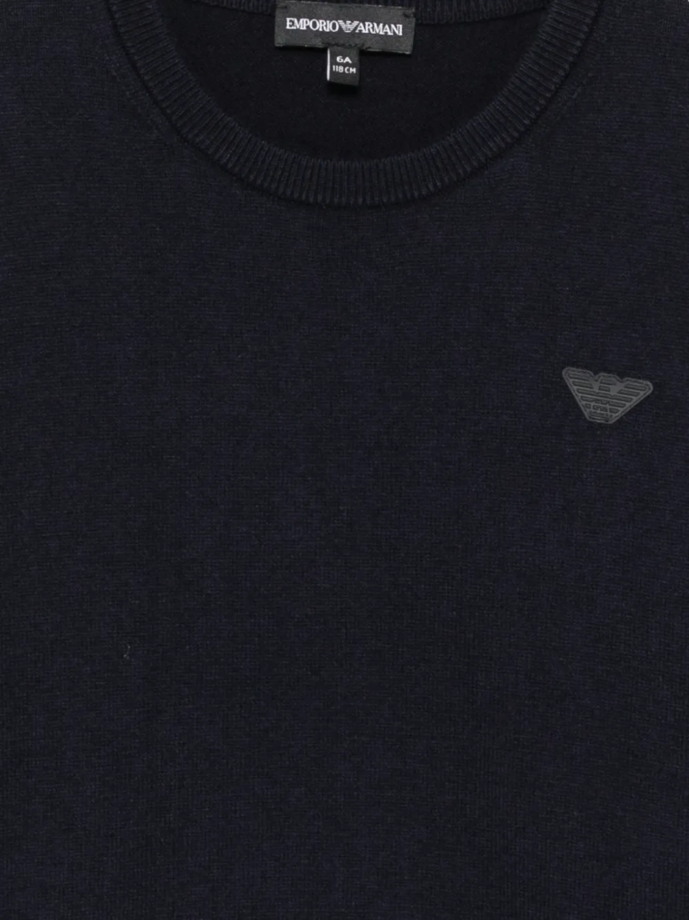 Emporio Armani Kids Trui met logopatch Blauw