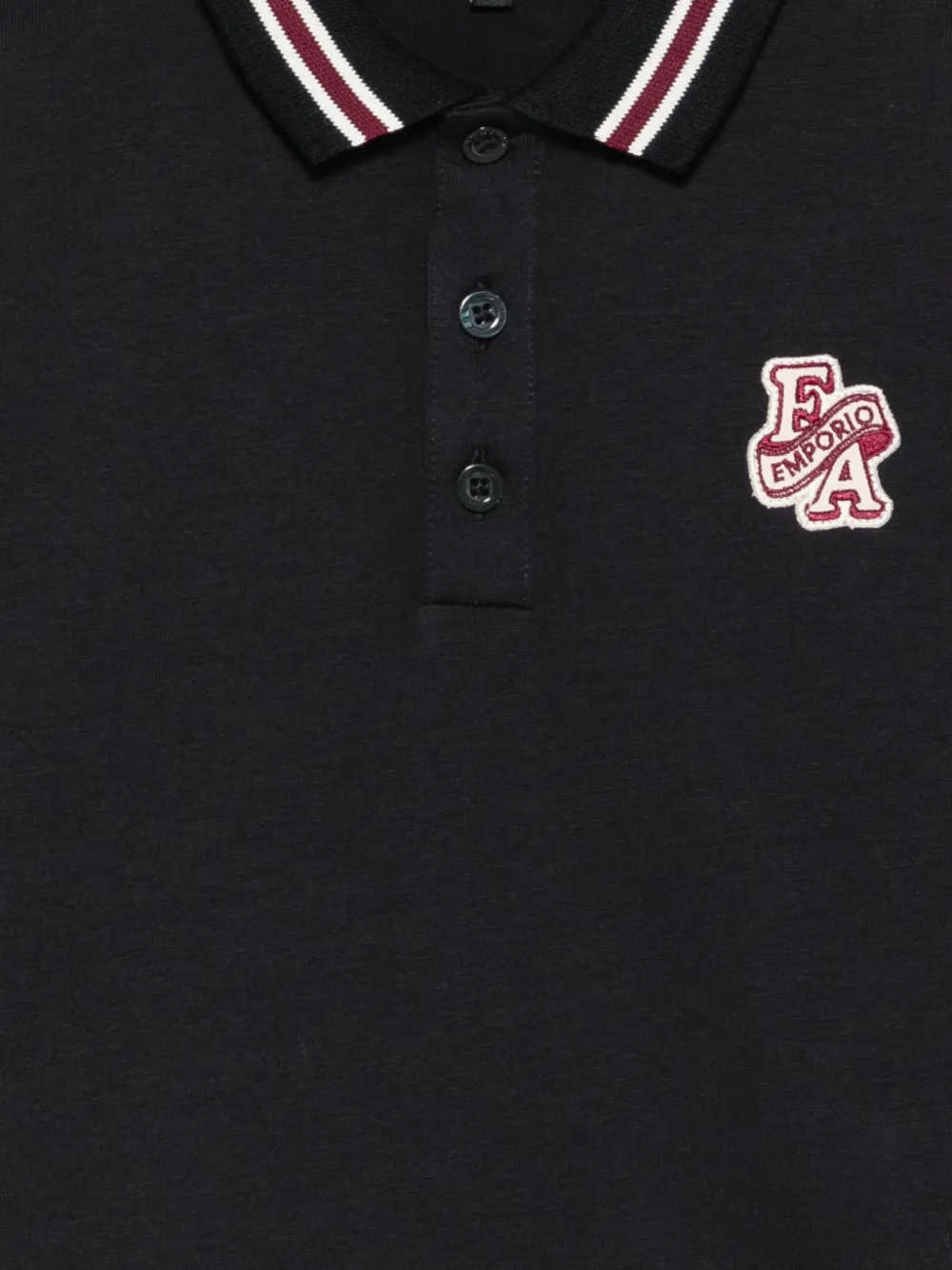 Emporio Armani Kids Poloshirt met logopatch Blauw