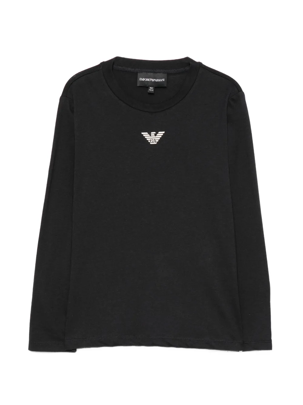 Emporio Armani Kids logo-print T-shirt - Blu