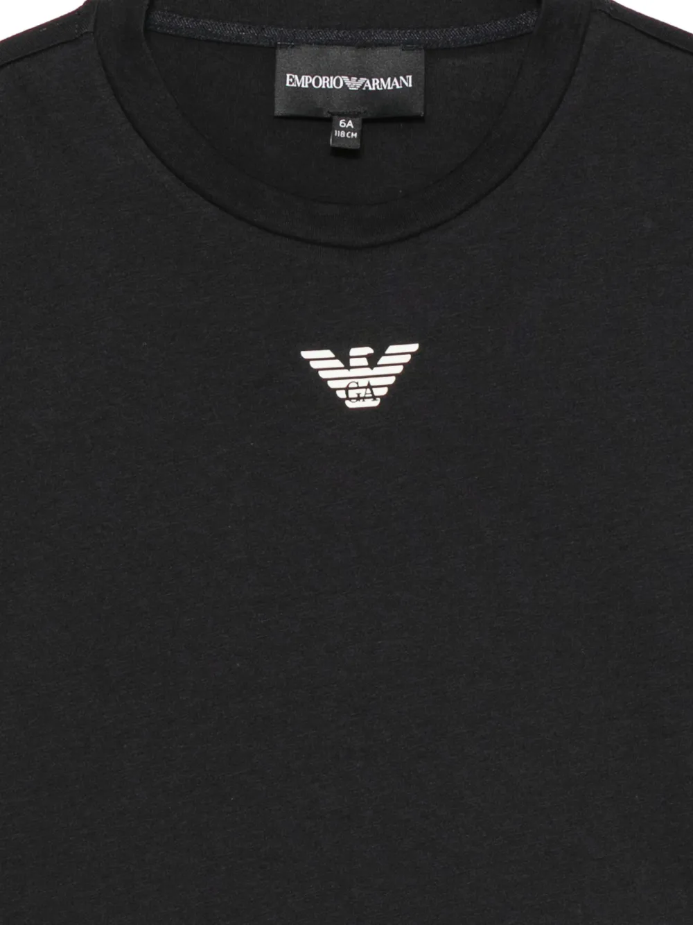 Emporio Armani Kids T-shirt met logoprint Blauw