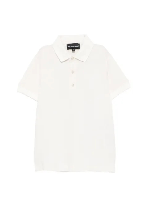 Emporio Armani Kids polo à logo brodé