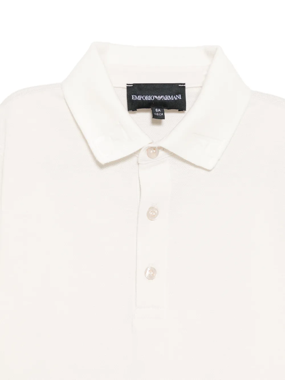 Emporio Armani Kids Poloshirt met geborduurd logo Beige