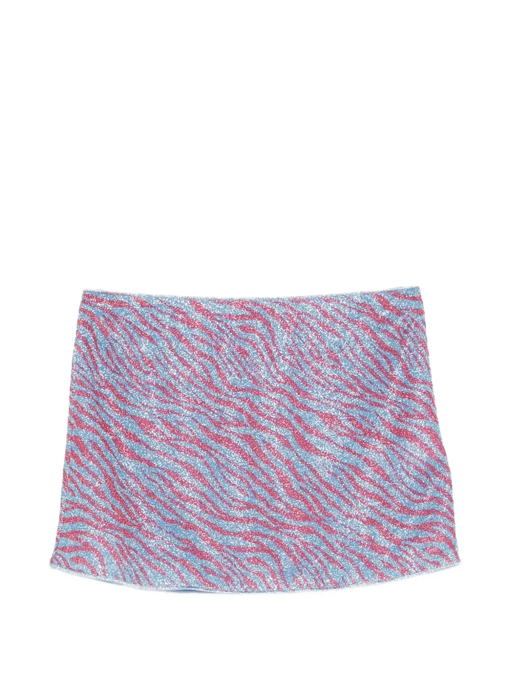 Oséree zebra-print midi skirt - Blu