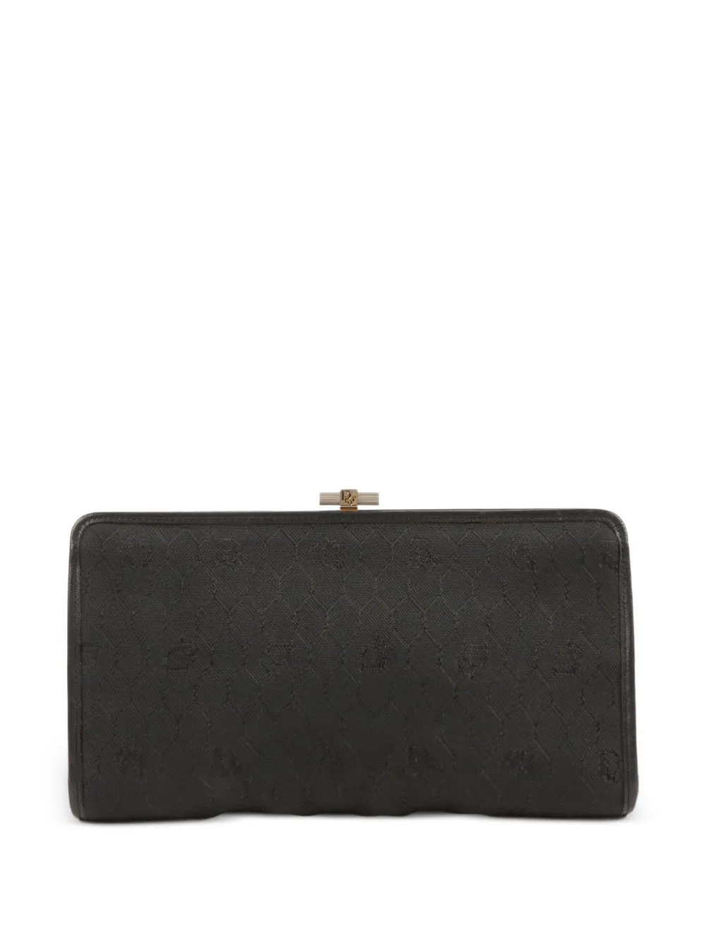 Christian Dior Pre-Owned 1980s Monogram clasp clutch bag - Black