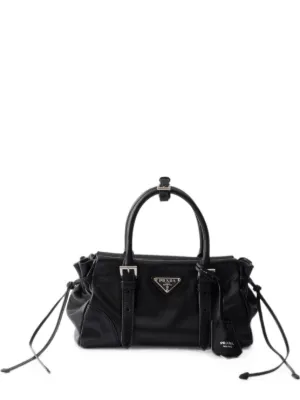 Prada Bonnie レザーバッグ ミニ | ブラック | FARFETCH JP