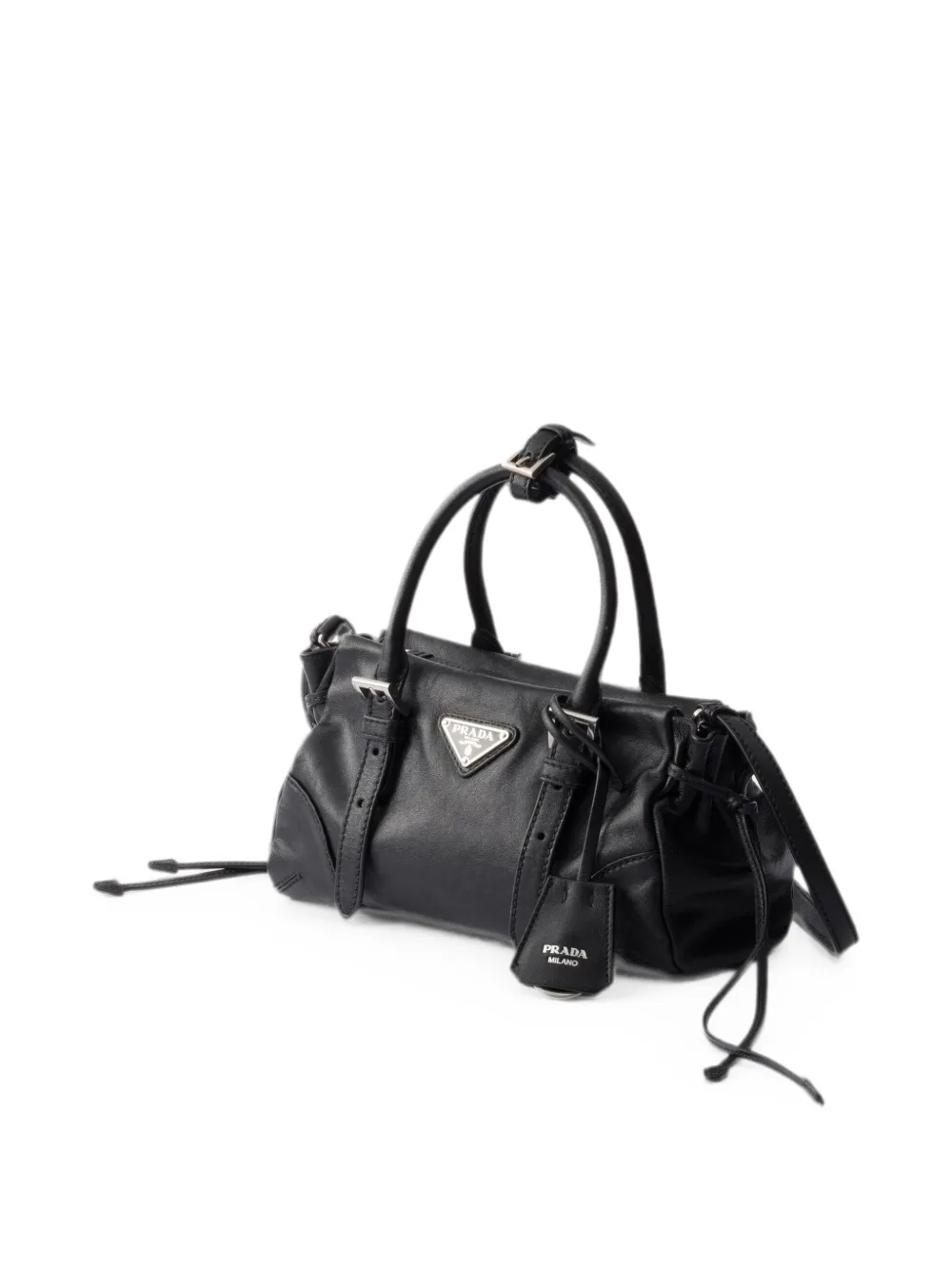Prada Karin kleine leren tas Zwart
