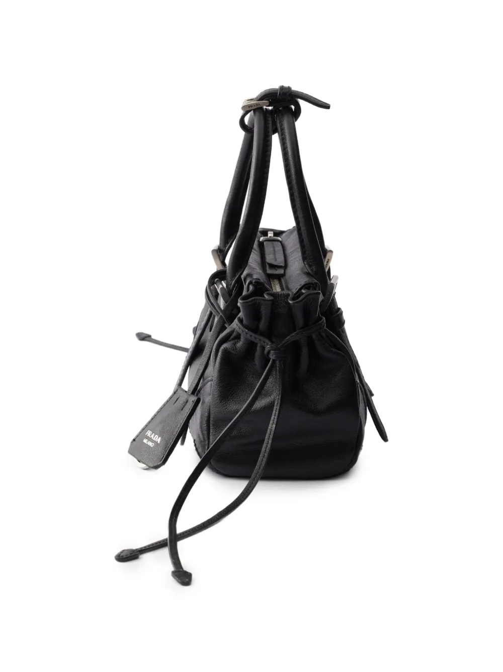 Prada Karin kleine leren tas Zwart