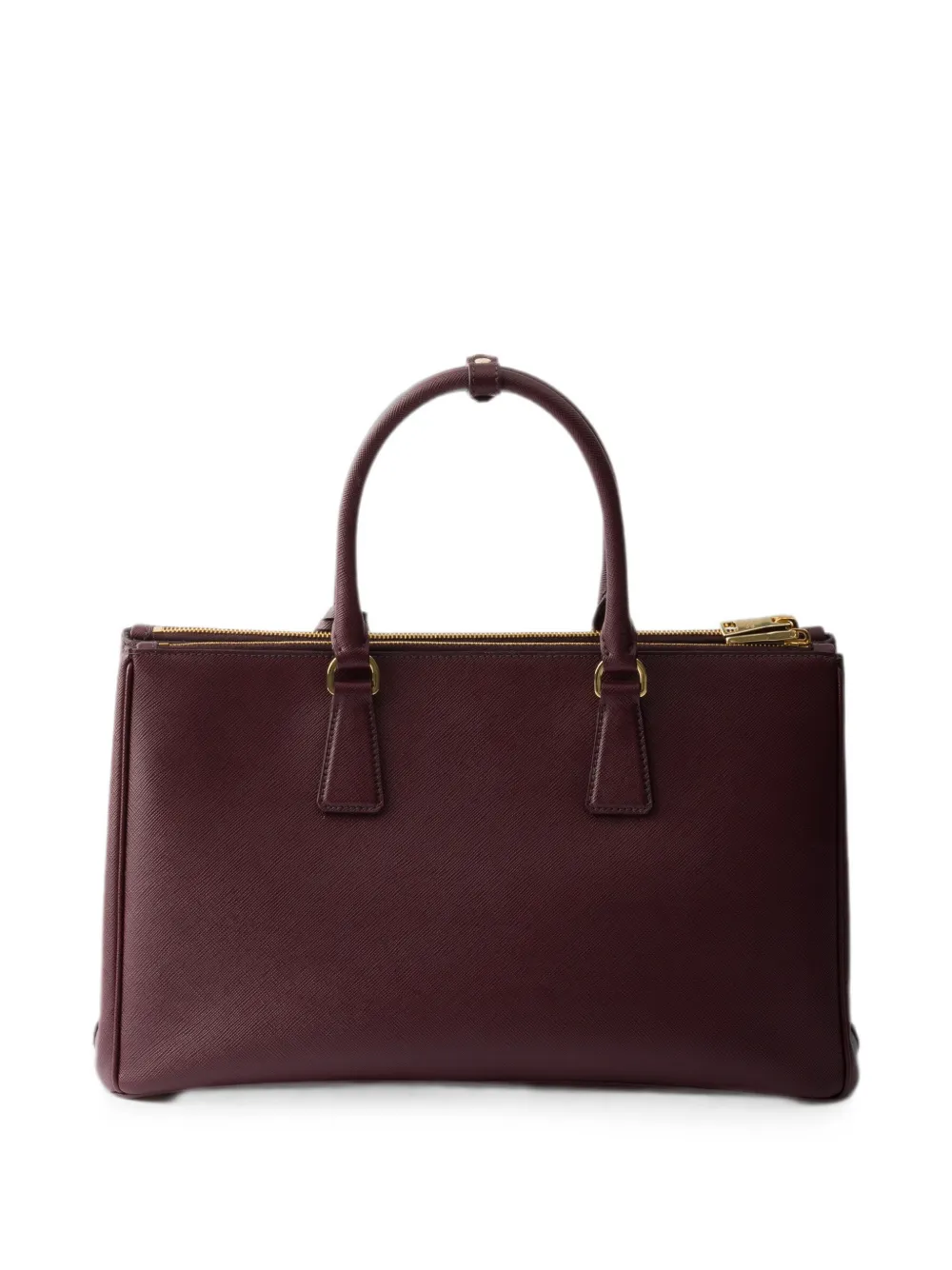 Prada Grote Galleria tas van saffiano leer Rood