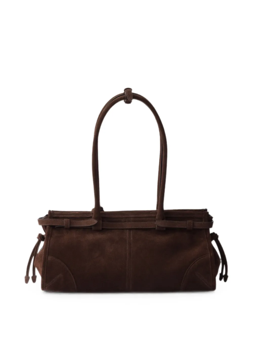 Prada Bonnie medium suède tas Bruin