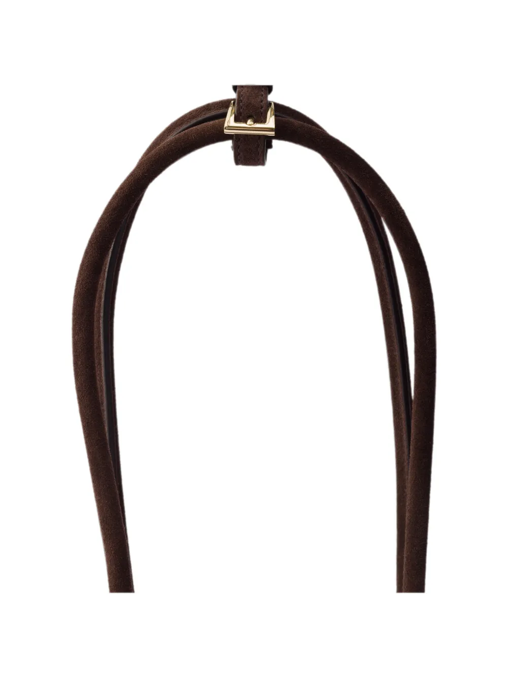 Prada Bonnie medium suède tas Bruin