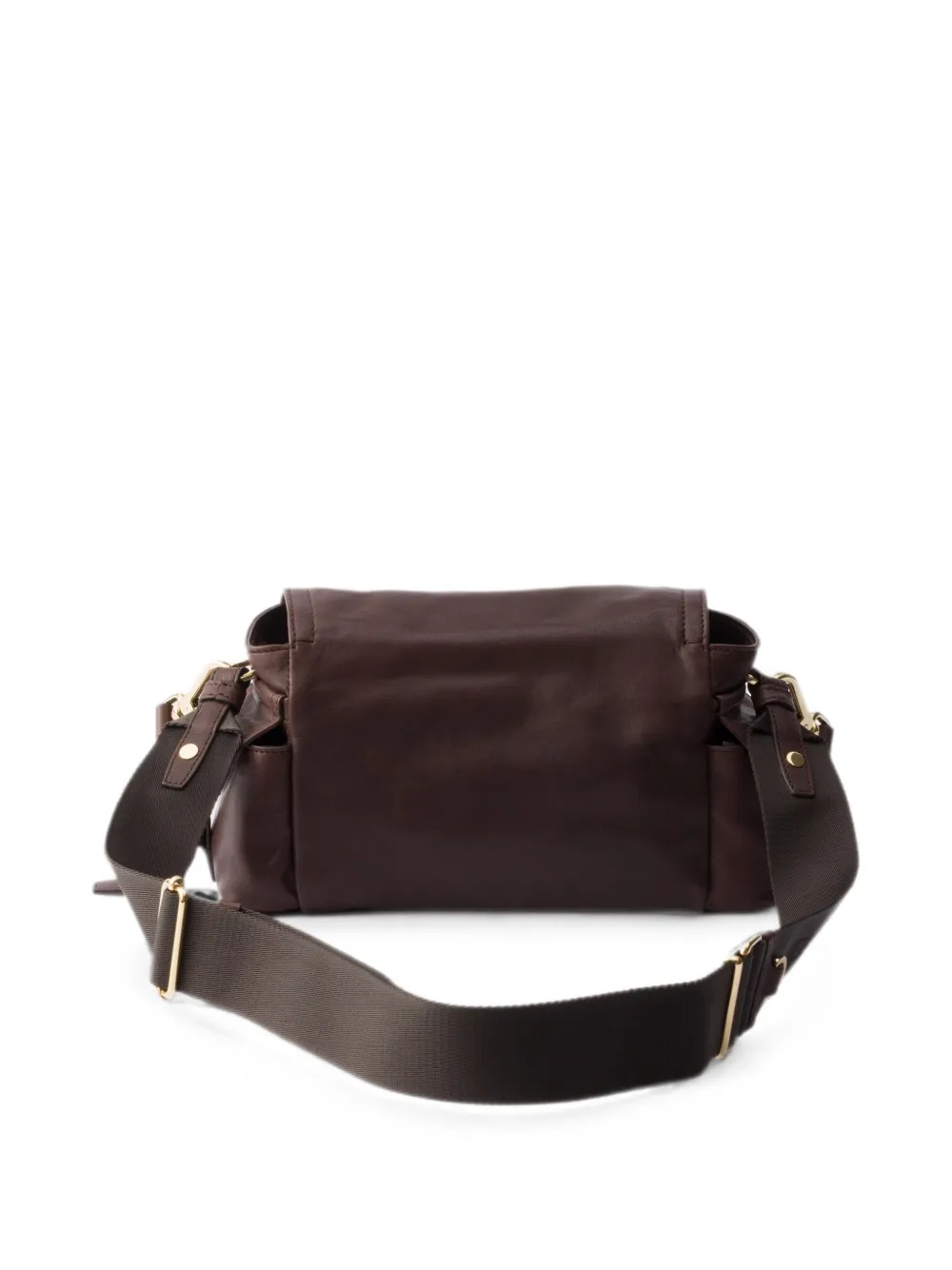 Prada Explore mini-tas van nappaleer Bruin