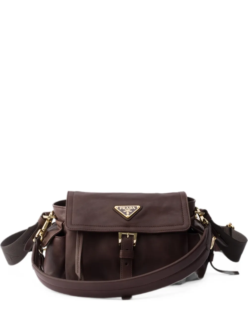 Prada Explore nappa leather mini-bag - Marrone