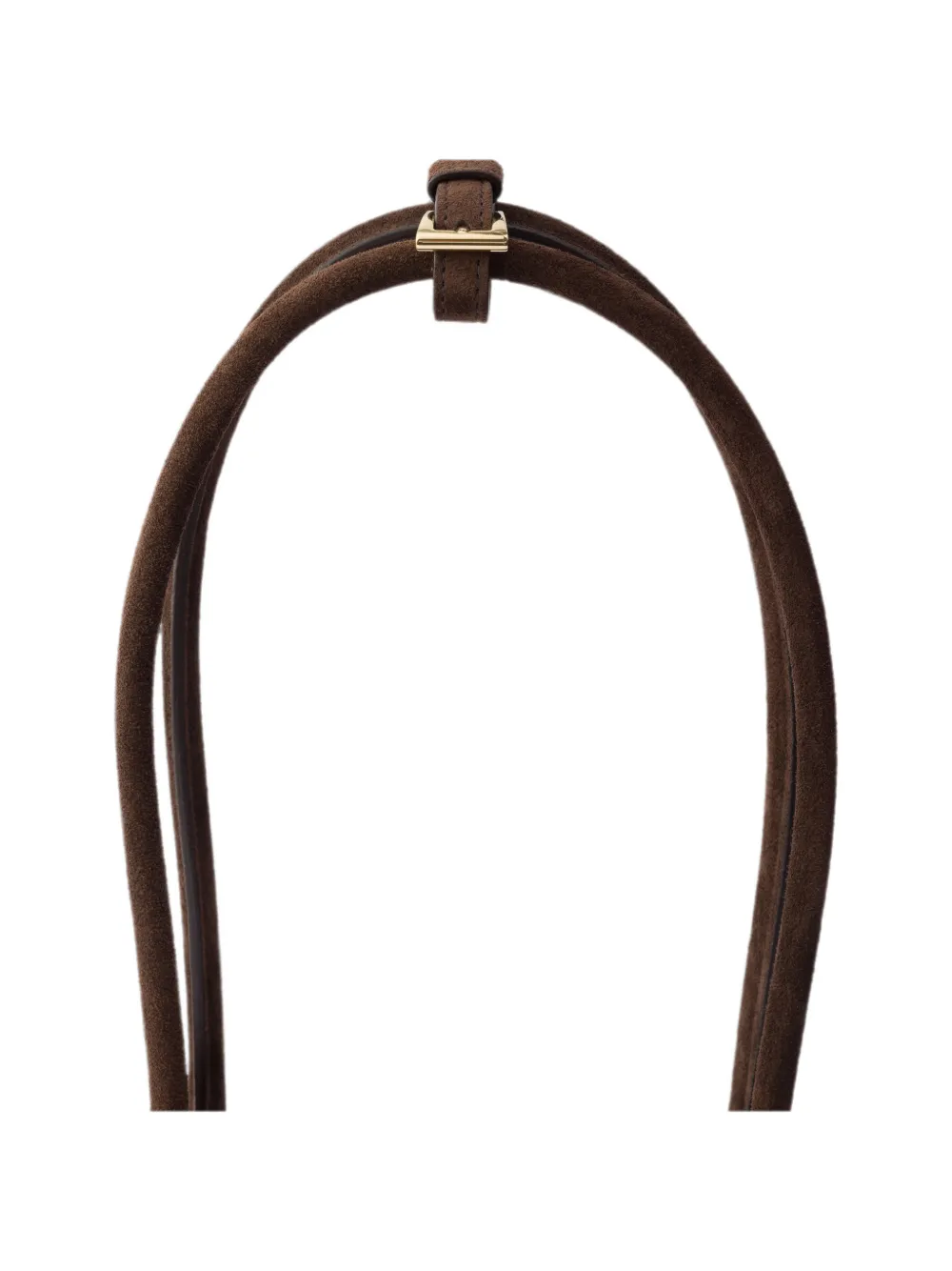 Prada Bonnie grote suède handtas Bruin