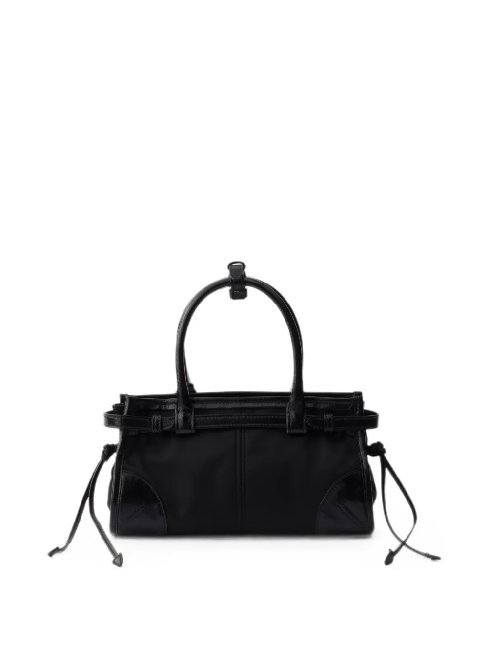 Prada Bonnie kleine Re-Nylon en leren handtas Zwart