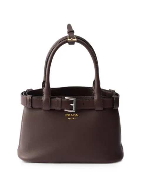 Prada Buckle small leather bag with belt
