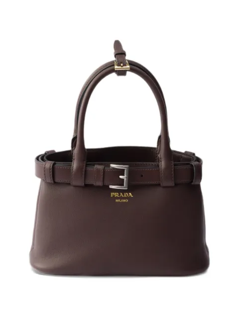 Prada Borsa piccola in pelle con fibbia