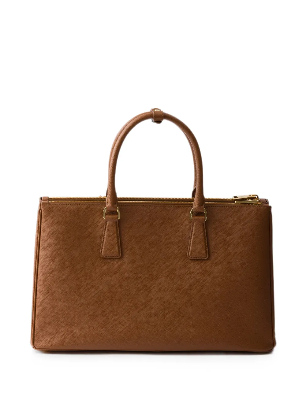 Prada Grote Galleria tas van saffiano leer Bruin