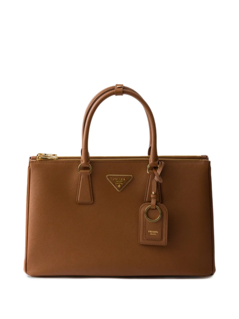 Prada Galleria large Saffiano leather bag - Braun