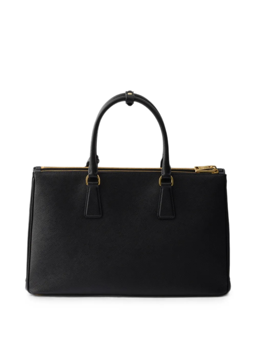 Prada Grote Galleria tas van saffiano leer Zwart