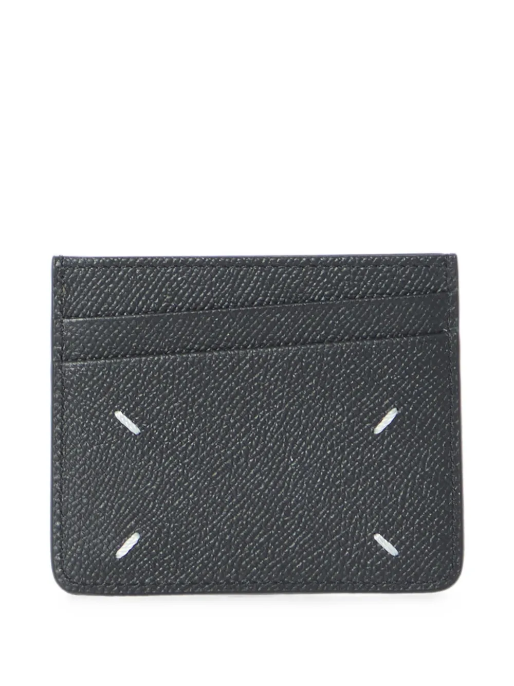Maison Margiela Four Stitches leren pasjeshouder Zwart
