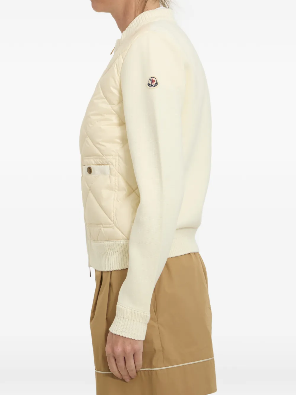 Moncler Jack met gewatteerd vlak Beige