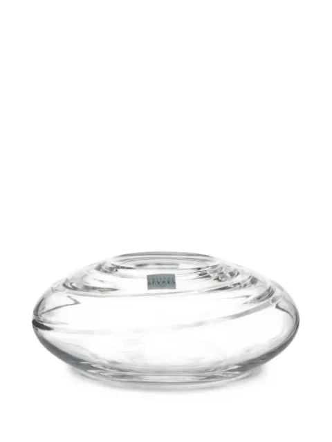 CRISTAL DE SEVRES spiral-effect crystal sculpture