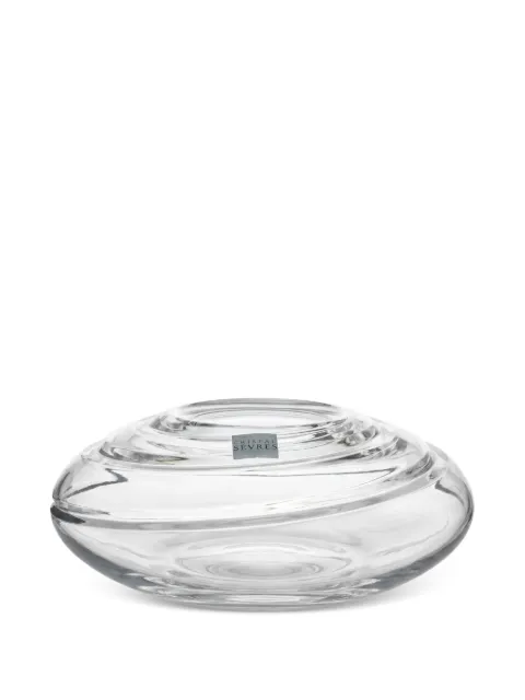 CRISTAL DE SEVRES spiral-effect crystal sculpture