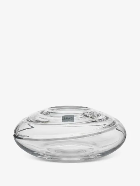 CRISTAL DE SEVRES spiral-effect crystal sculpture