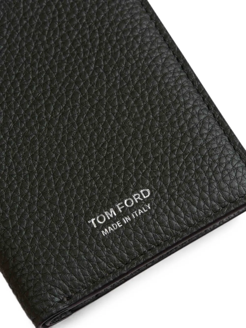 TOM FORD Pasjeshouder met textuur Groen