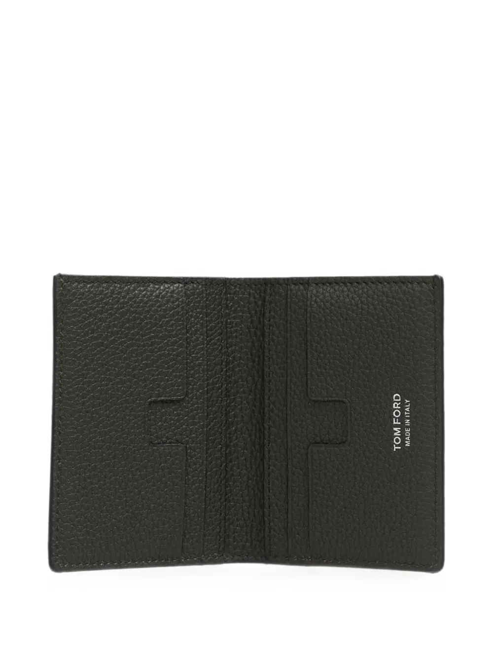 TOM FORD Pasjeshouder met textuur Groen