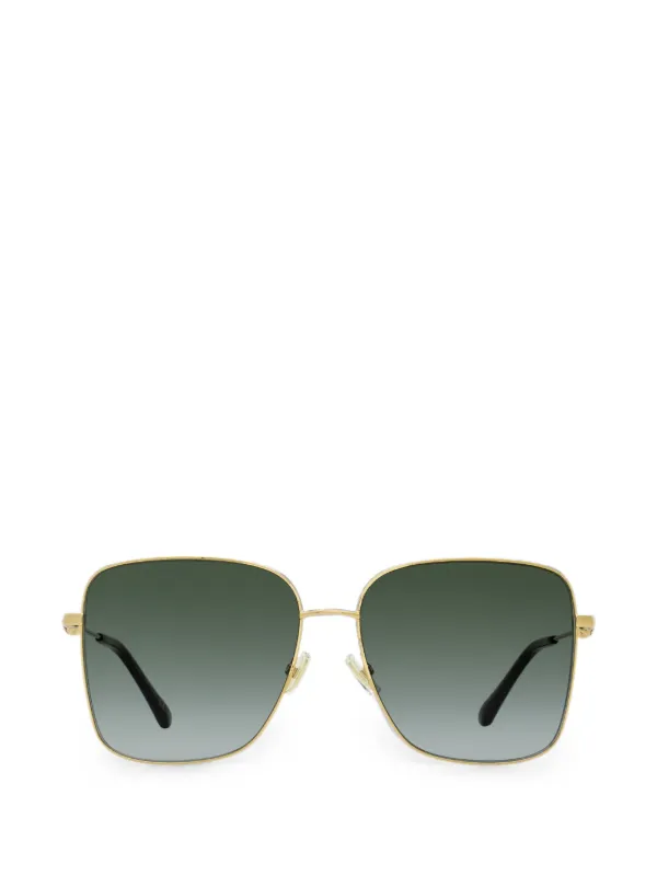 Jimmy Choo Eyewear Hester square-frame Sunglasses | Gold  display picture 1