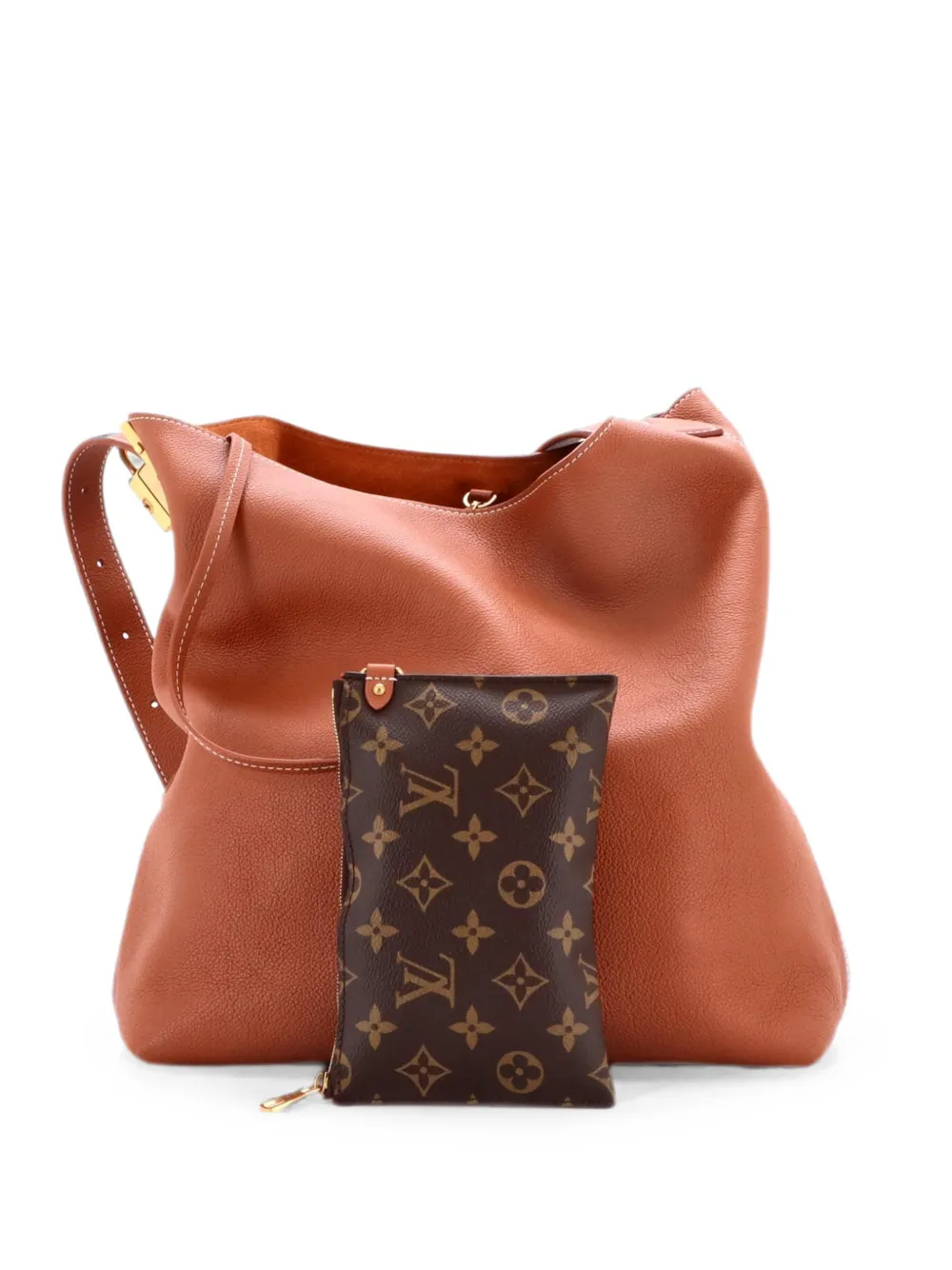 Louis Vuitton Pre-Owned Borsa passepartout Low Key MM in pelle di vitello - Marrone