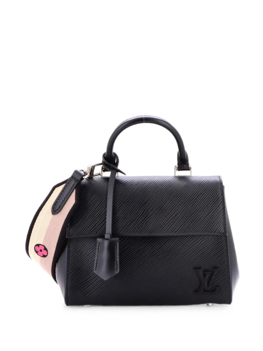 Louis Vuitton Pre-Owned Borsa a mano Cluny mini in pelle Épi con manico - Nero
