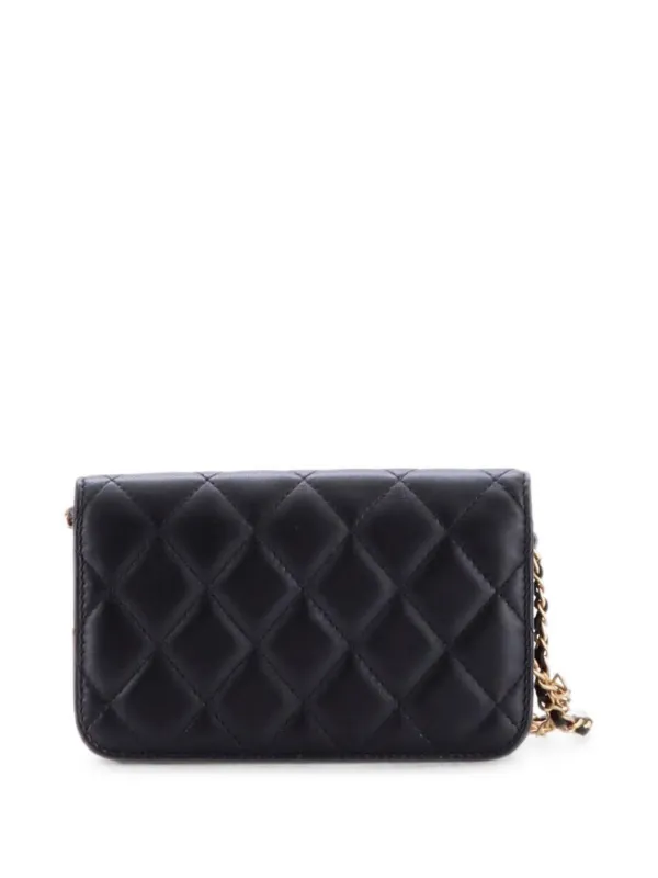 CHANEL Pre-Owned メダリオンチャーム チェーン フォンホルダー 