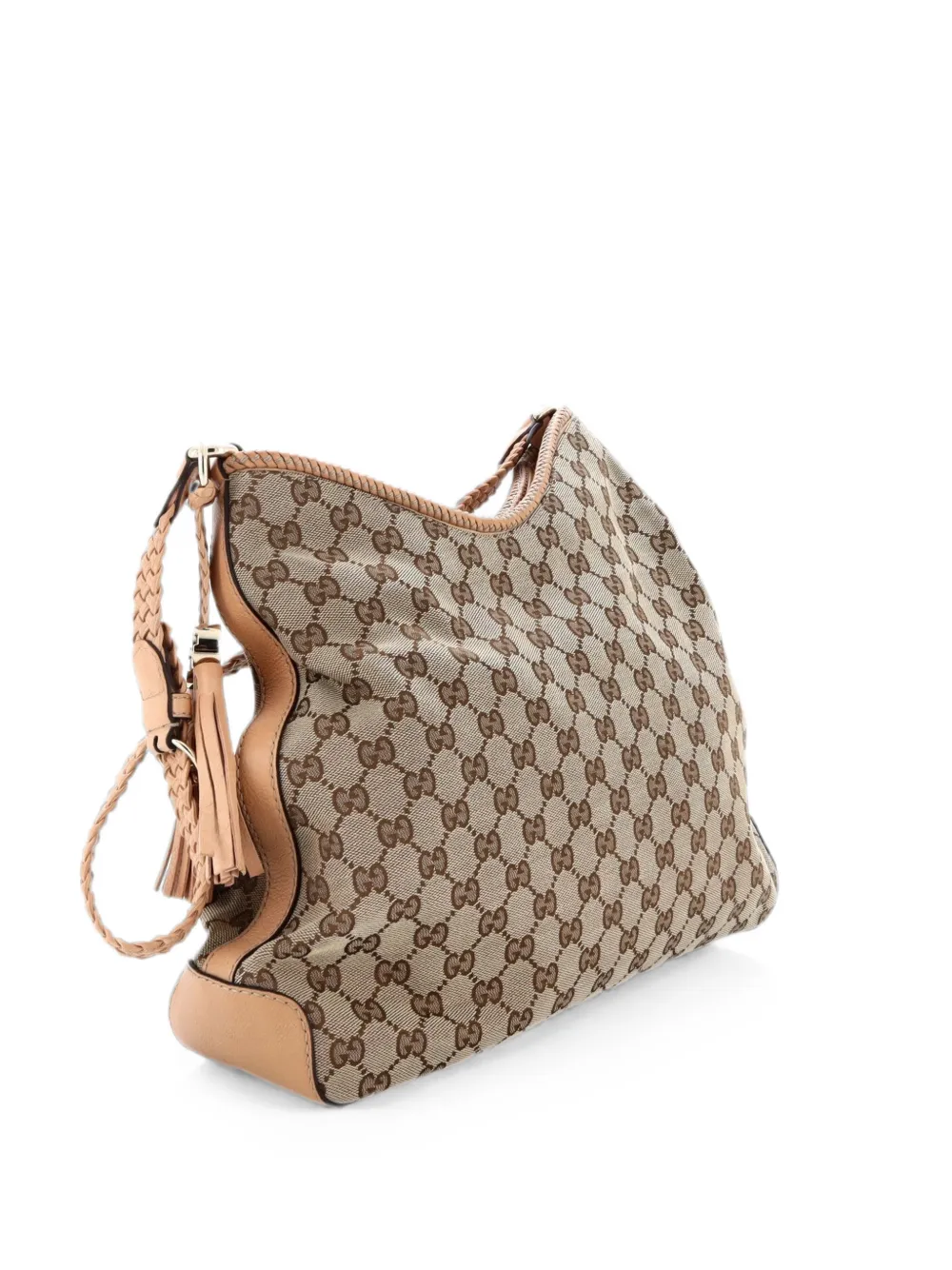 Gucci Pre-Owned Borsa passepartout Marrakech media in tela GG - Marrone