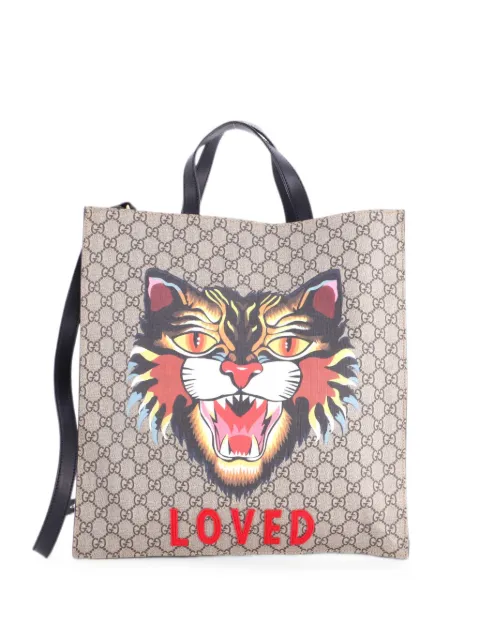 Gucci Pre-Owned Convertible Soft Open Printed GG Coated Canvas Tall tote bag