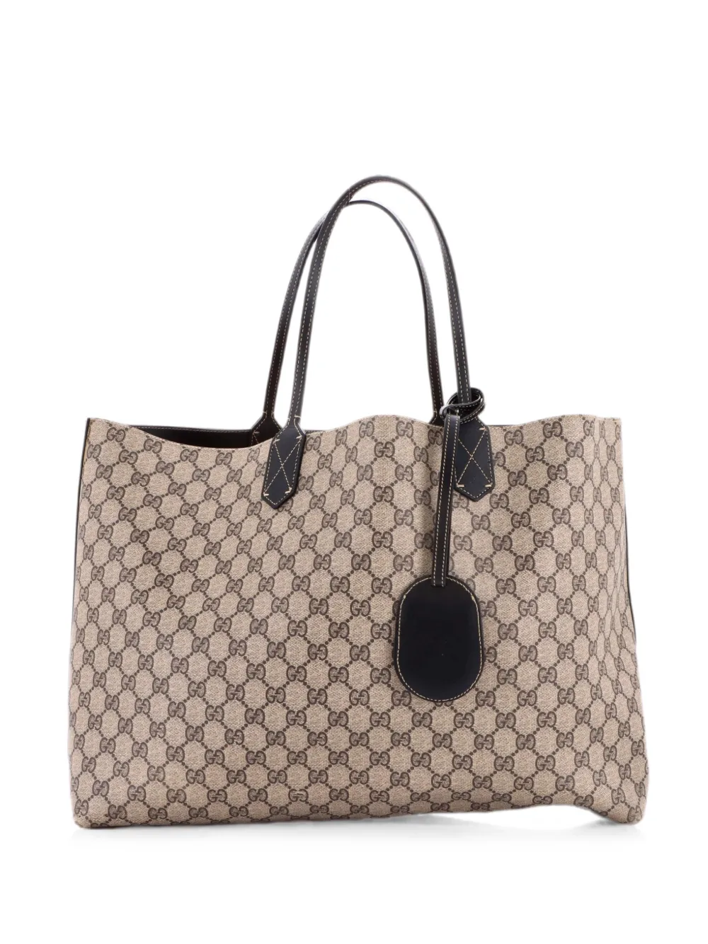 Gucci Pre-Owned Borsa tote Reversible GG grande in pelle - Marrone