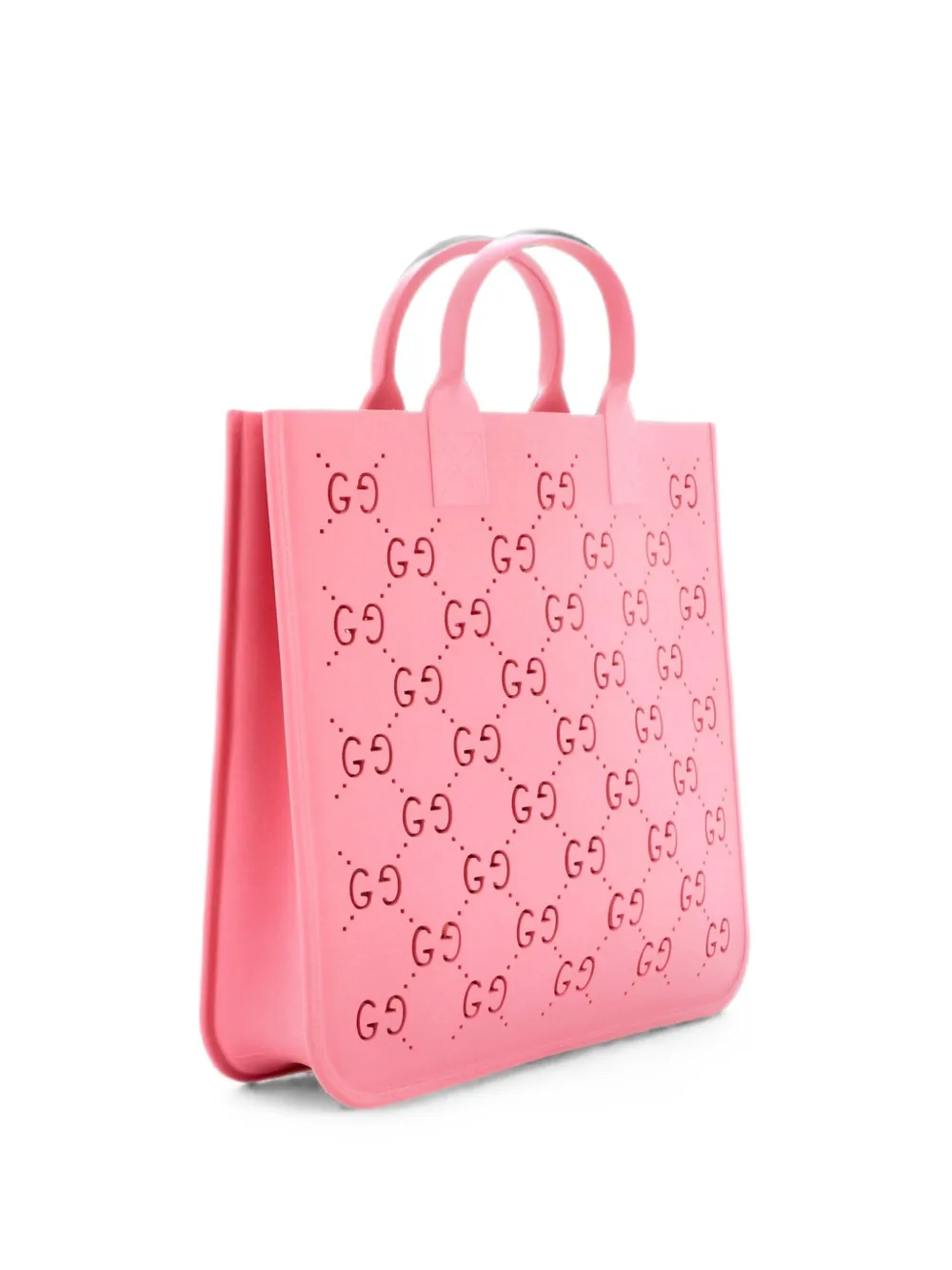 Gucci Pre-Owned Borsa tote Kid's traforata in gomma - Rosa