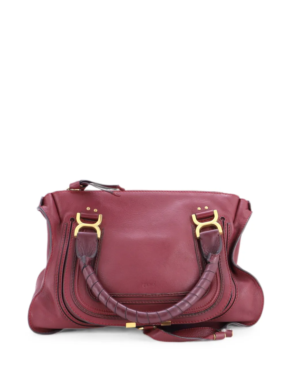 Chloé Pre-Owned Borsa a spalla Marcie media in pelle - Rosso